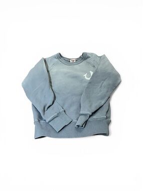 True Religion Faded Light Blue Pullover Sweatshirt